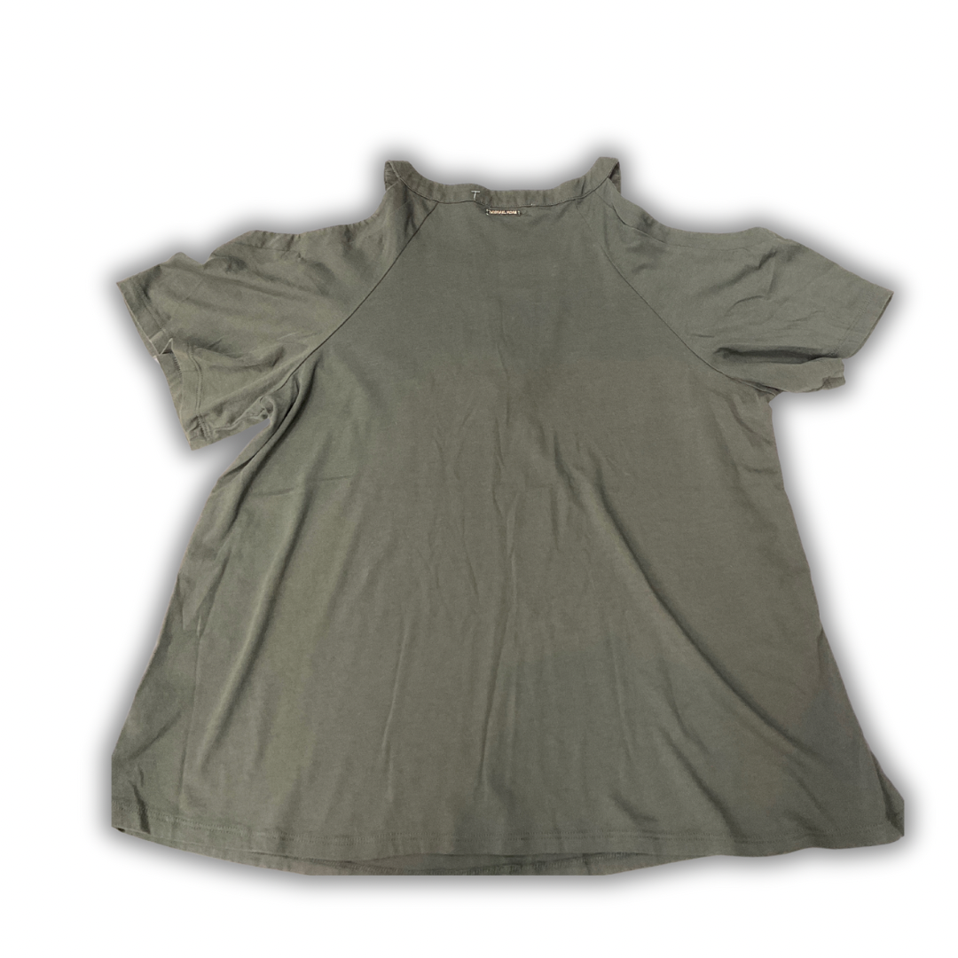 Top Short Sleeve By Michael By Michael Kors In Green, Size: L