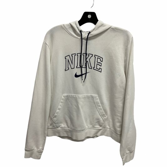 Athletic Sweatshirt Hoodie By Nike Apparel In White, Size: Xl