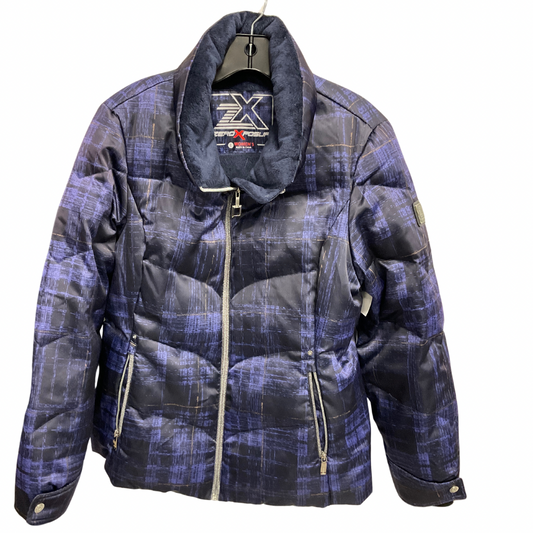 Coat Puffer & Quilted By Zero Xposure In Navy, Size: L