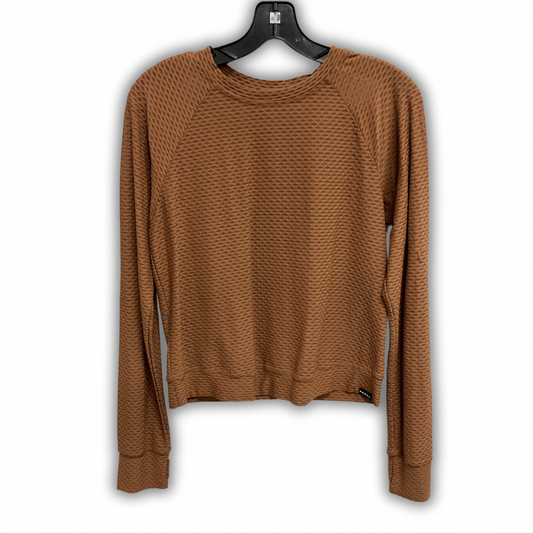 Athletic Top Long Sleeve Crewneck By Cma In Brown, Size: Xs