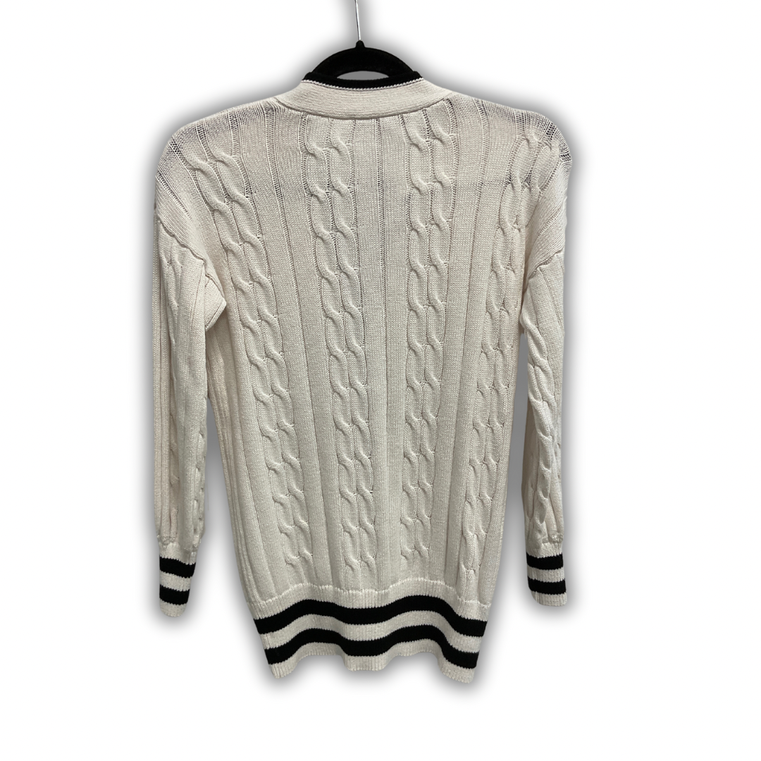 Cardigan By Loft In Black & White, Size: Xsp