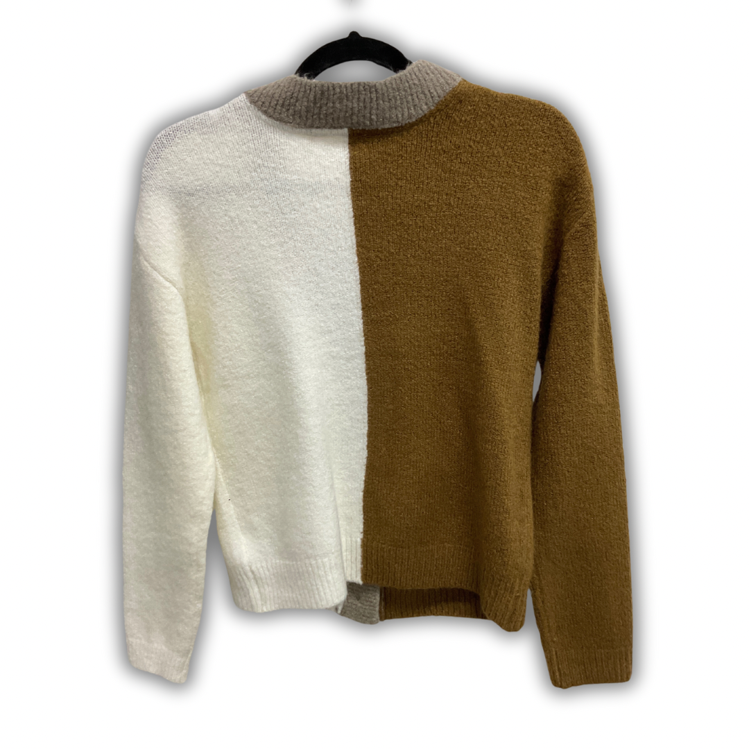 Cardigan By Rd Style In Brown & White, Size: Xs