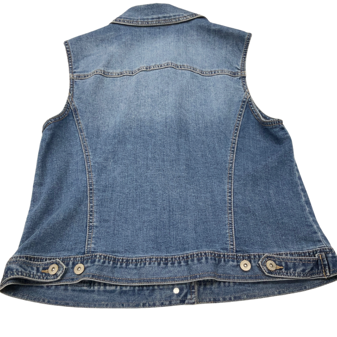 Vest Other By Style And Company In Blue Denim, Size: L