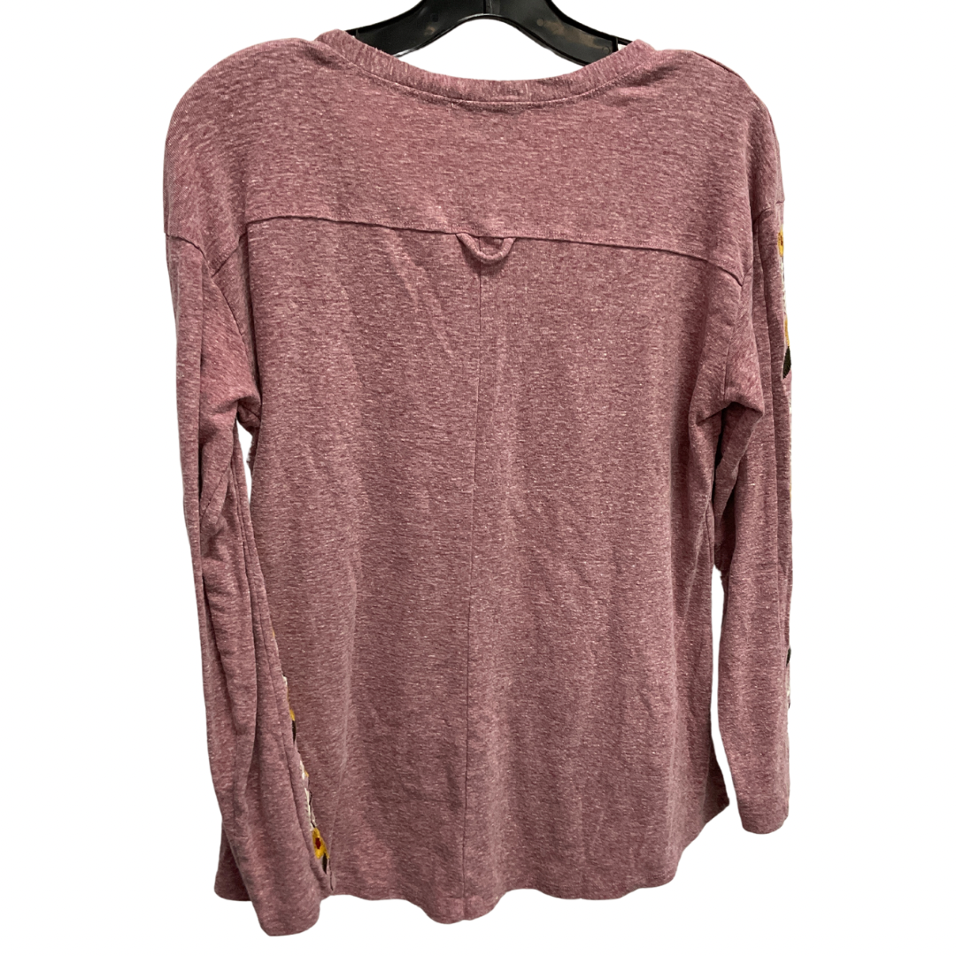 Top Long Sleeve By Suzanne Betro In Pink, Size: L