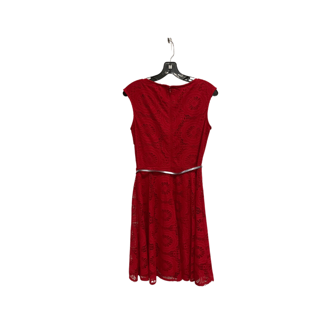 Dress Casual Midi By London Times In Red, Size: S