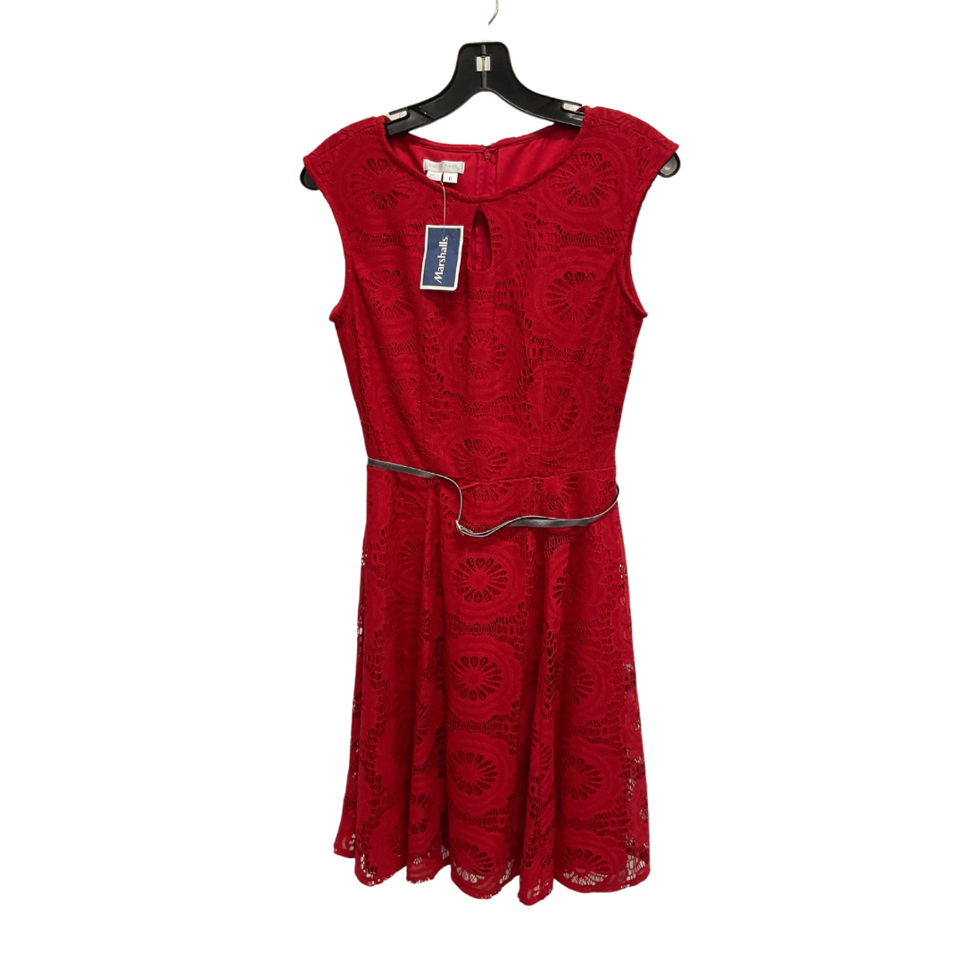 Dress Casual Midi By London Times In Red, Size: S