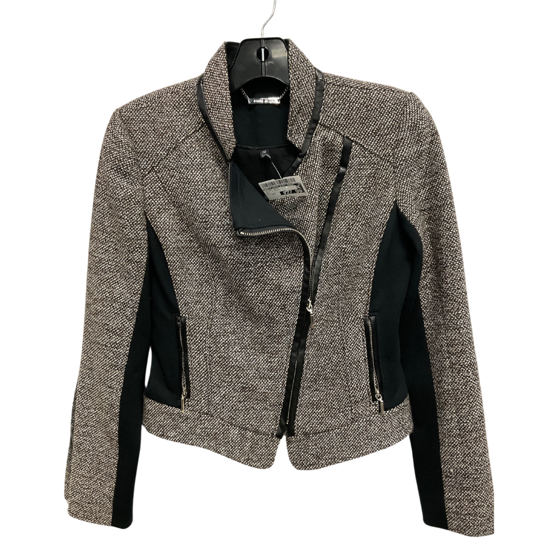 Jacket Moto By White House Black Market In Black & Brown, Size: Xxs