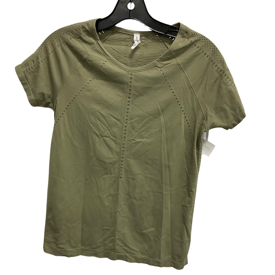 Athletic Top Short Sleeve By Athleta In Green, Size: S