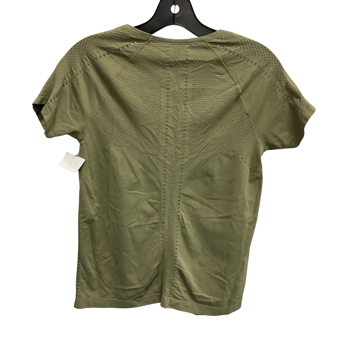 Athletic Top Short Sleeve By Athleta In Green, Size: S