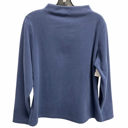 Sweatshirt Crewneck By Denim And Company In Blue, Size: M