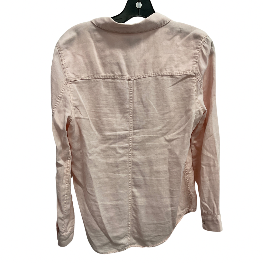 Top Long Sleeve By Calvin Klein In Pink, Size: M