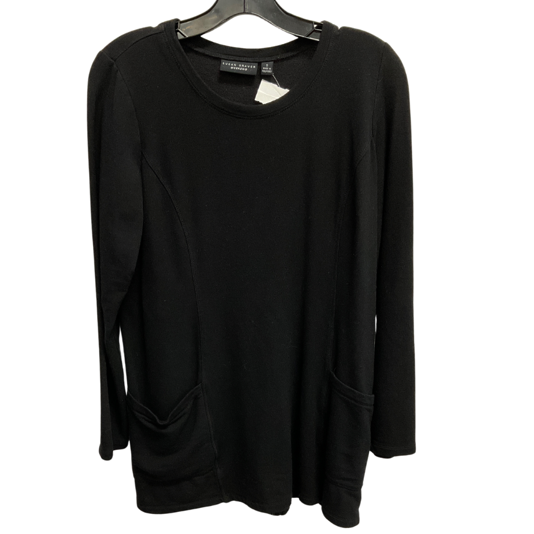 Top Long Sleeve By Susan Graver In Black, Size: S