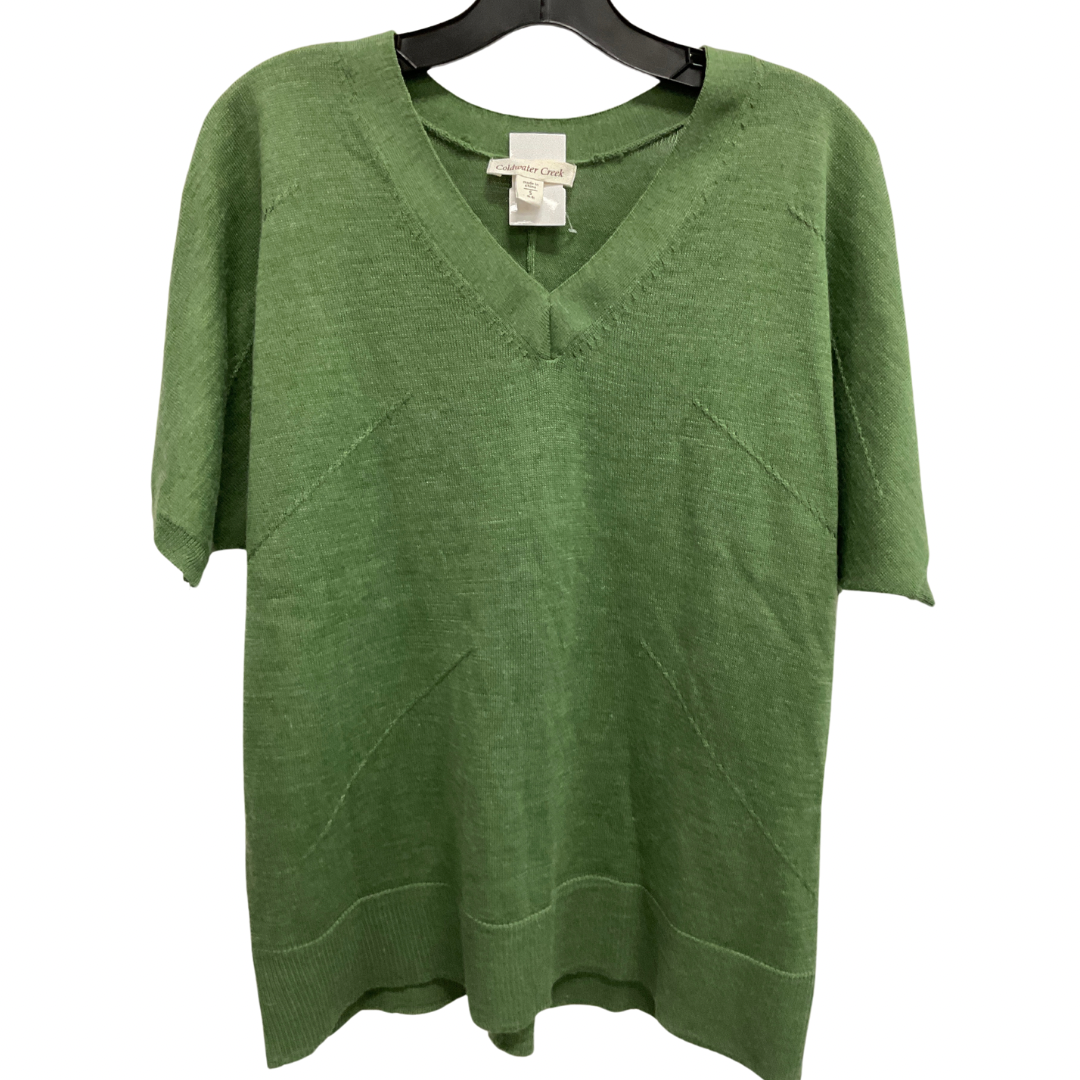 Top Short Sleeve By Coldwater Creek In Green, Size: S