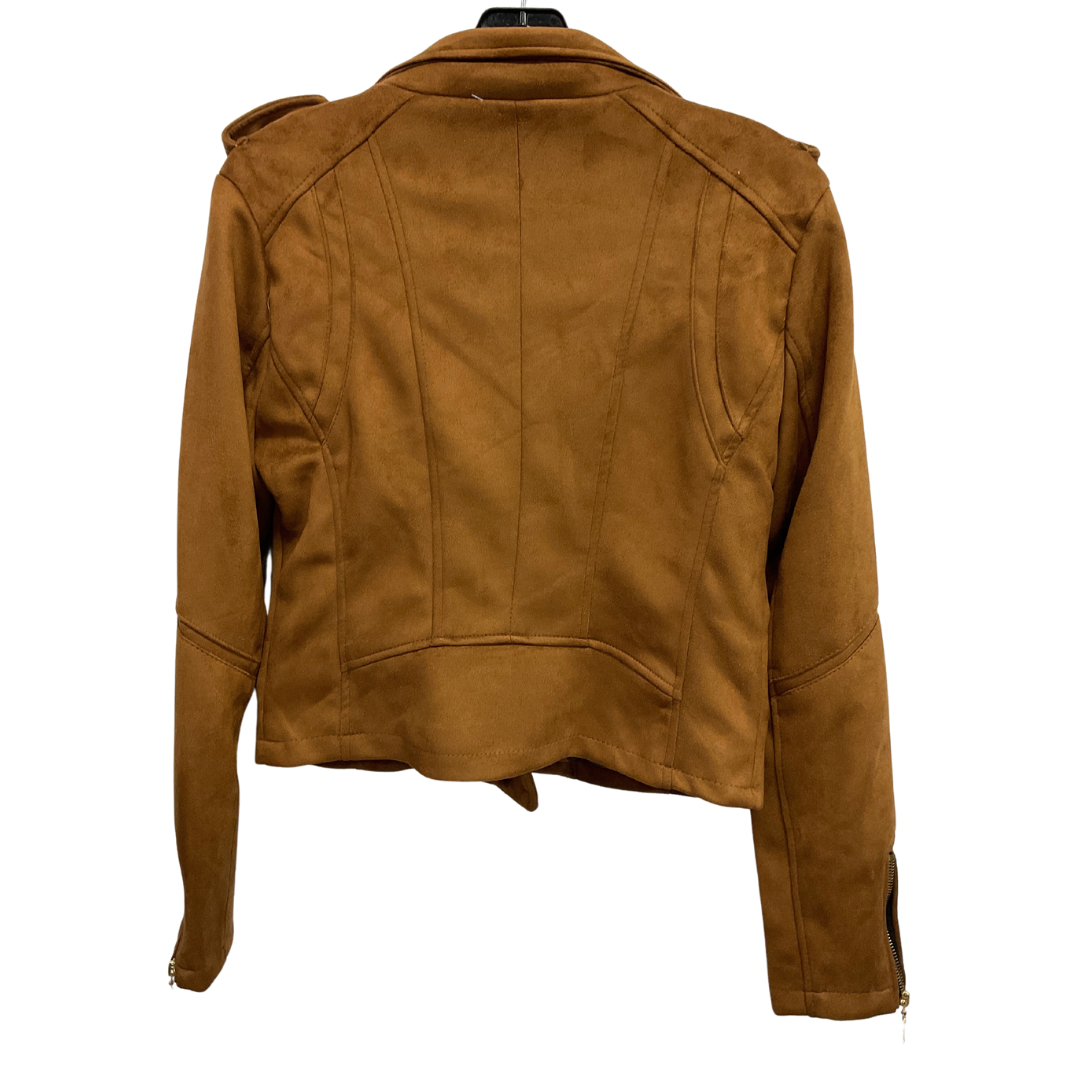 Jacket Moto By Jou Jou In Tan, Size: M