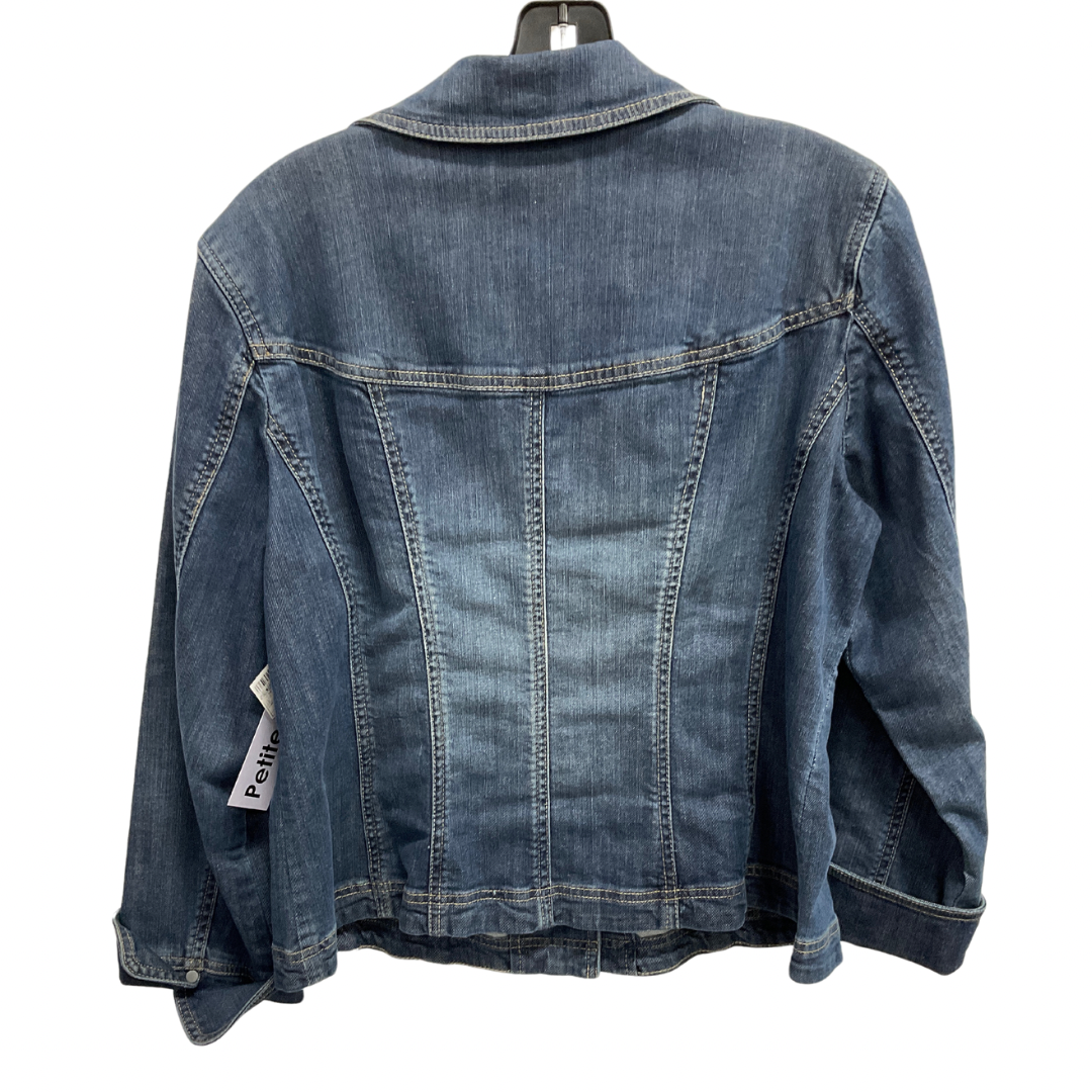 Jacket Denim By Coldwater Creek In Blue Denim, Size: Lp