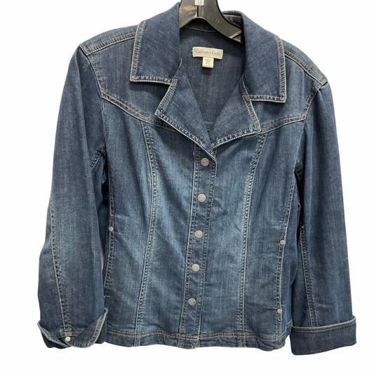 Jacket Denim By Coldwater Creek In Blue Denim, Size: Lp