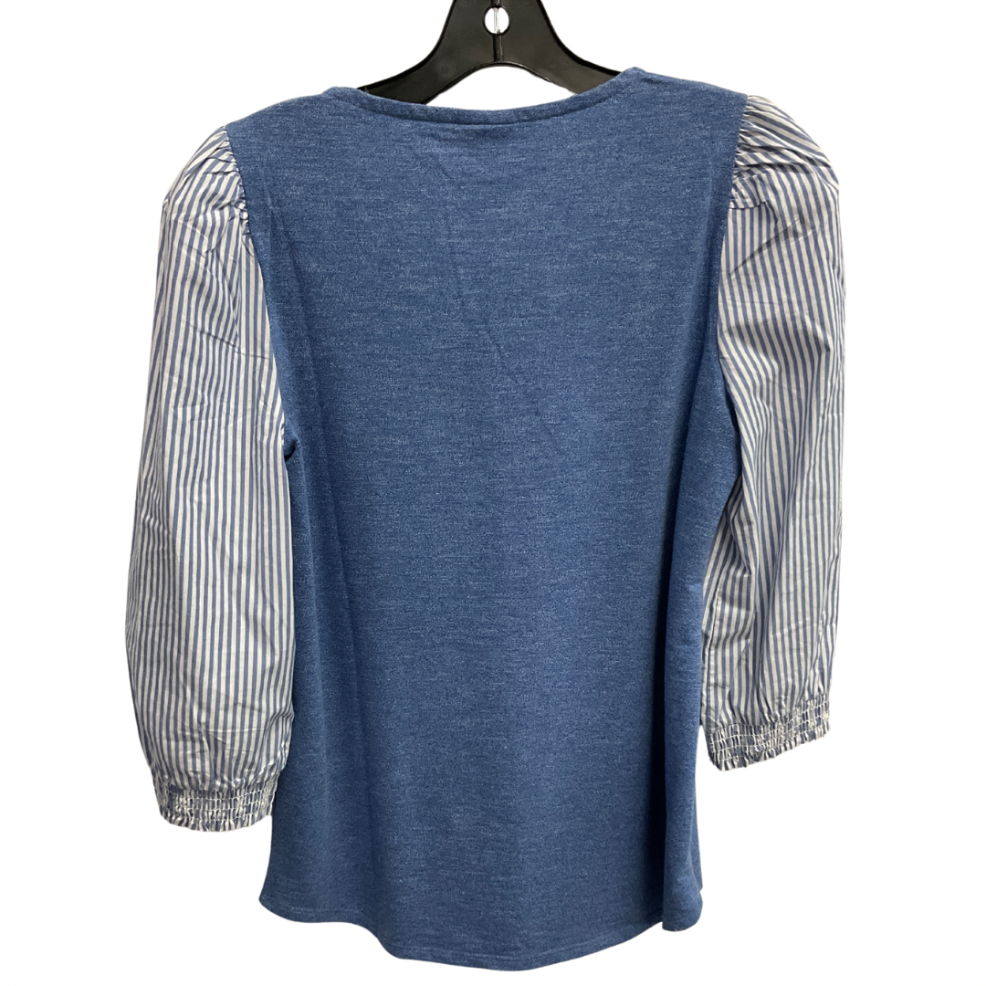 Top Long Sleeve By Chicos In Blue, Size: S