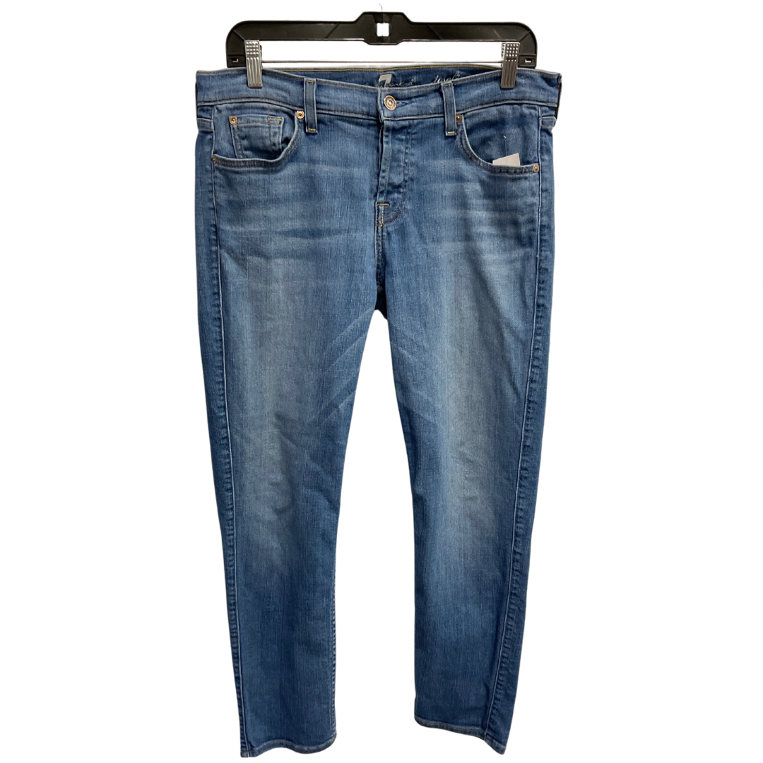 Jeans Designer By 7 For All Mankind In Blue Denim, Size: 10