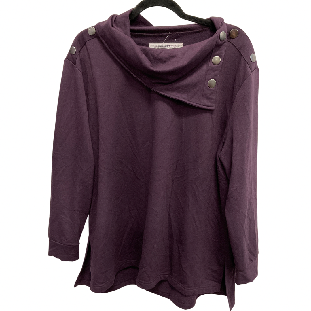 Top Long Sleeve By Clothes Mentor In Purple, Size: Xl