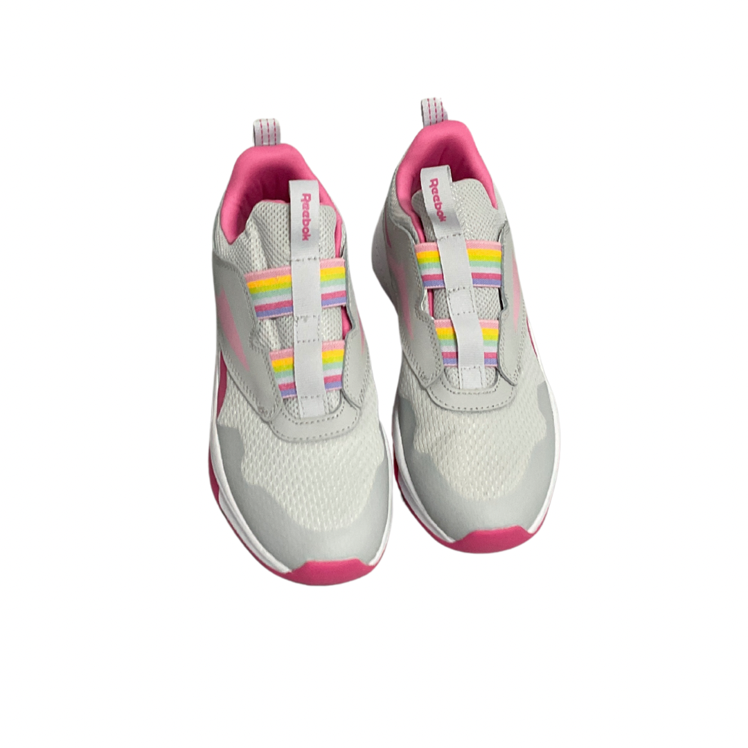 Shoes Athletic By Reebok In Grey & Pink, Size: 5