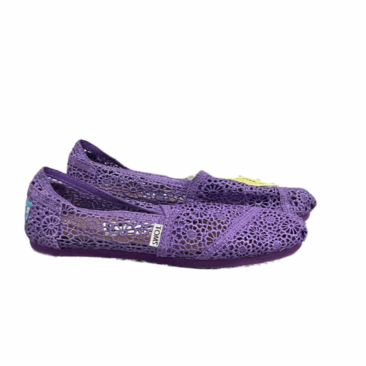 Shoes Flats By Toms In Purple, Size: 8.5