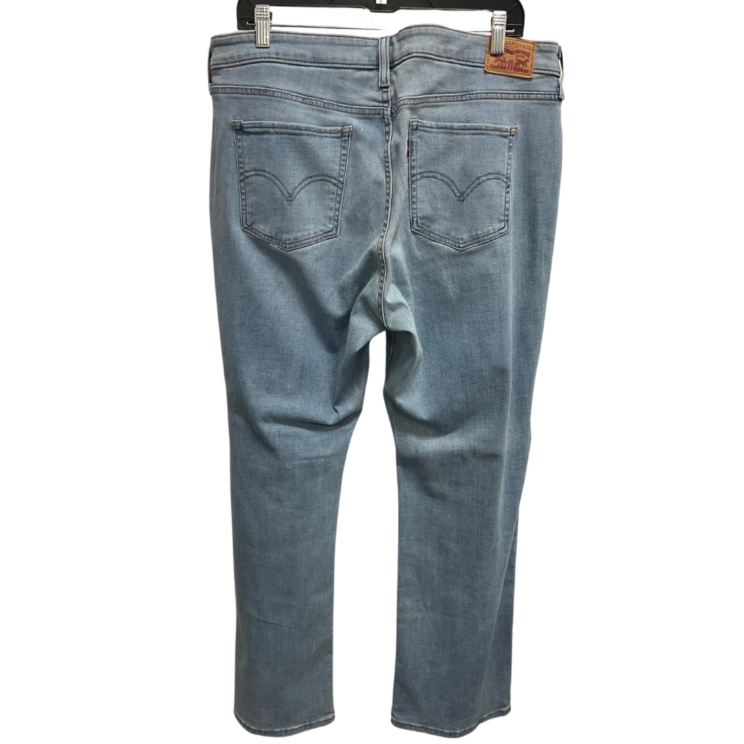 Jeans Boot Cut By Levis In Blue Denim, Size: 18