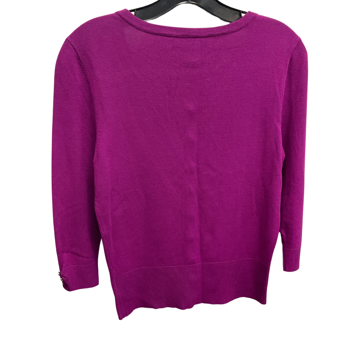 Cardigan By White House Black Market In Purple, Size: S