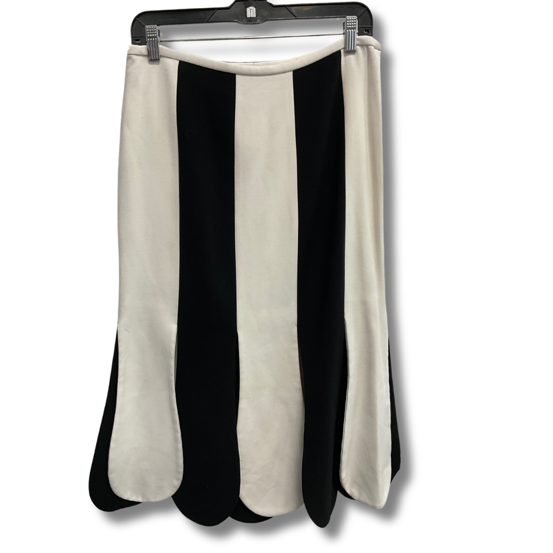 Skirt Midi By Target In Black & Cream, Size: 10