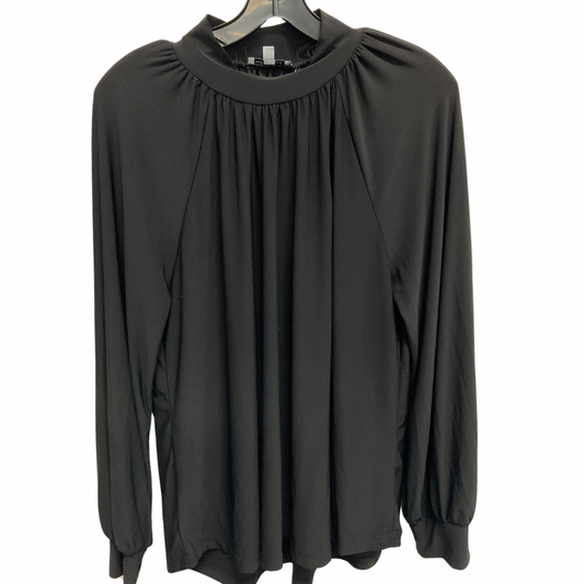 Top Long Sleeve By White Birch In Black, Size: M