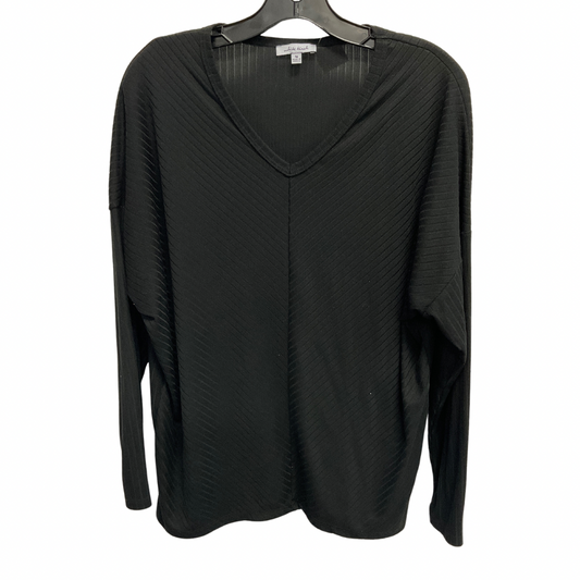 Top Long Sleeve By White Birch In Black, Size: M