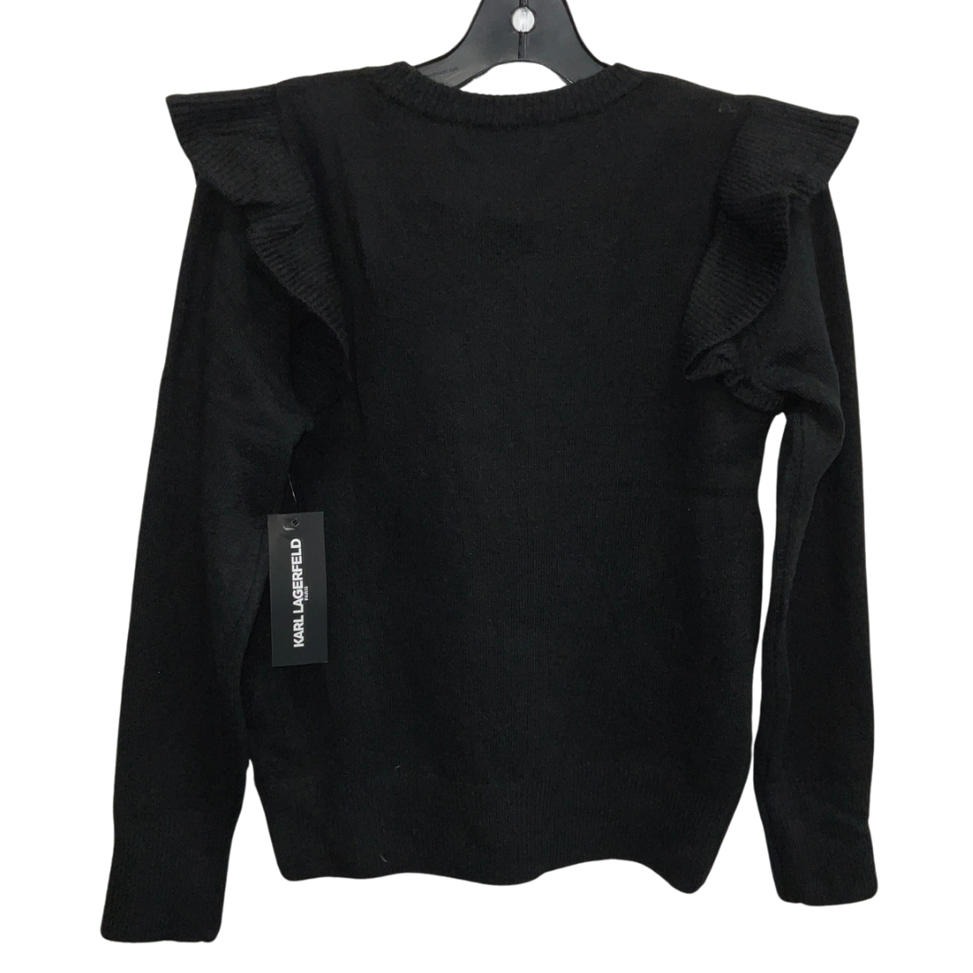 Sweater Designer By Karl Lagerfeld In Black, Size: S