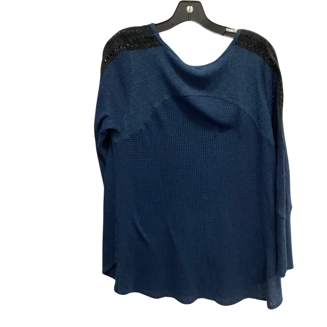 Top Long Sleeve By Soft Surroundings In Navy, Size: L