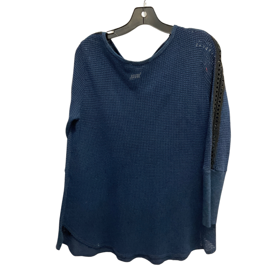 Top Long Sleeve By Soft Surroundings In Navy, Size: L