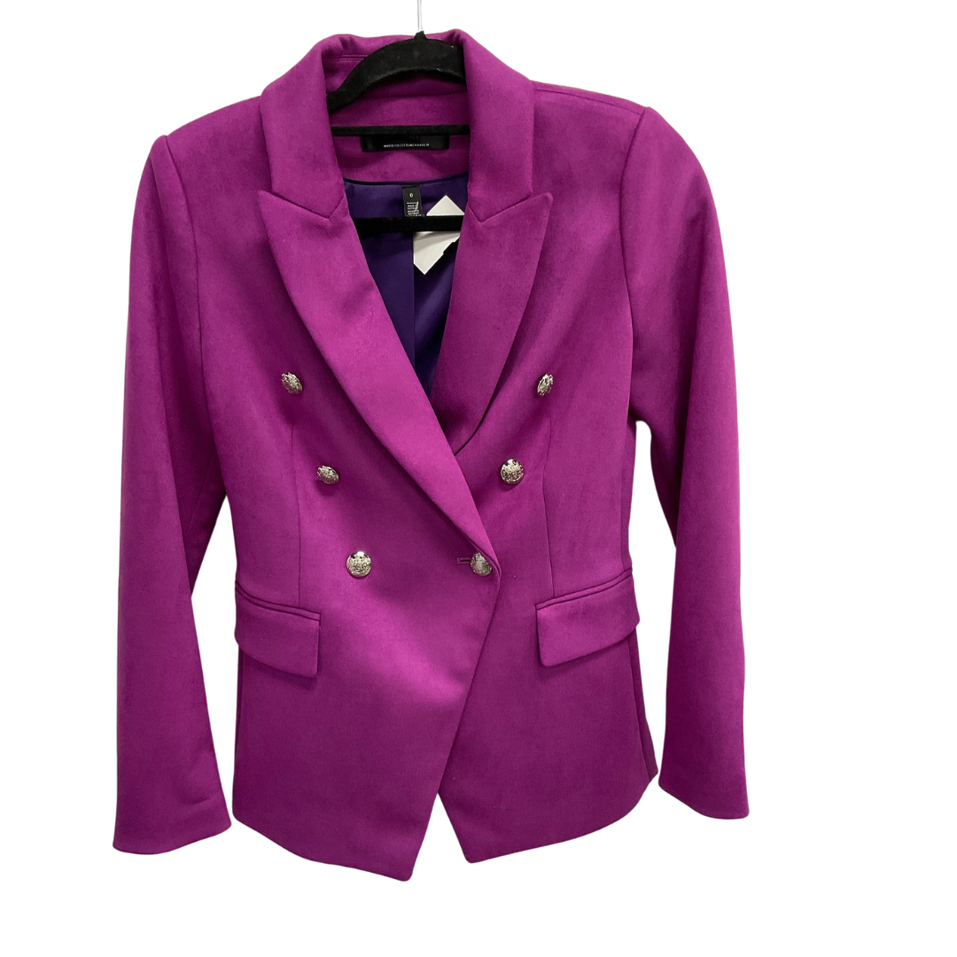 Blazer By White House Black Market In Purple, Size: Xs