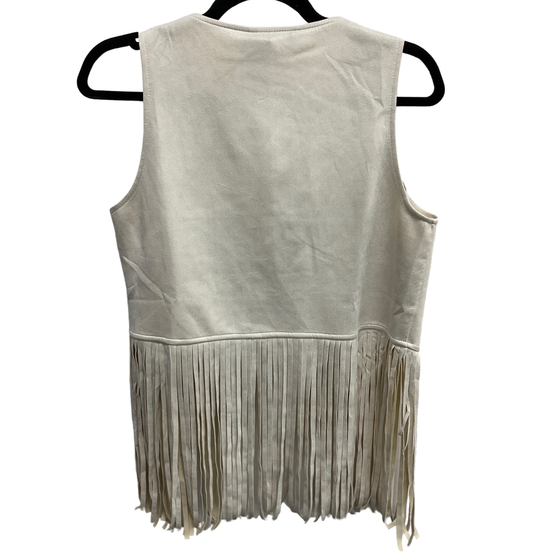 Vest Other By Clothes Mentor In Cream, Size: S