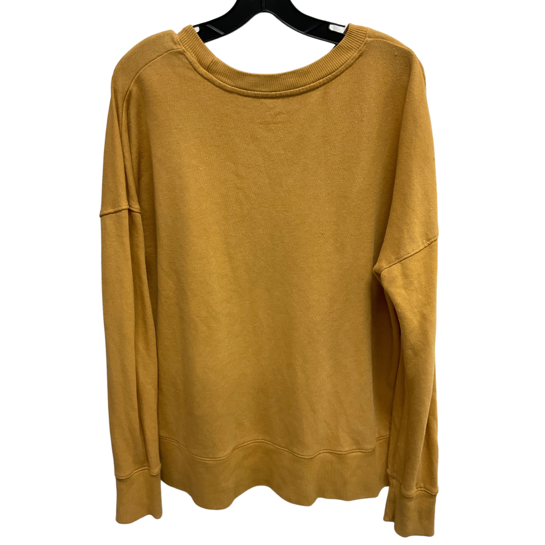 Top Long Sleeve By Time And Tru In Yellow, Size: M