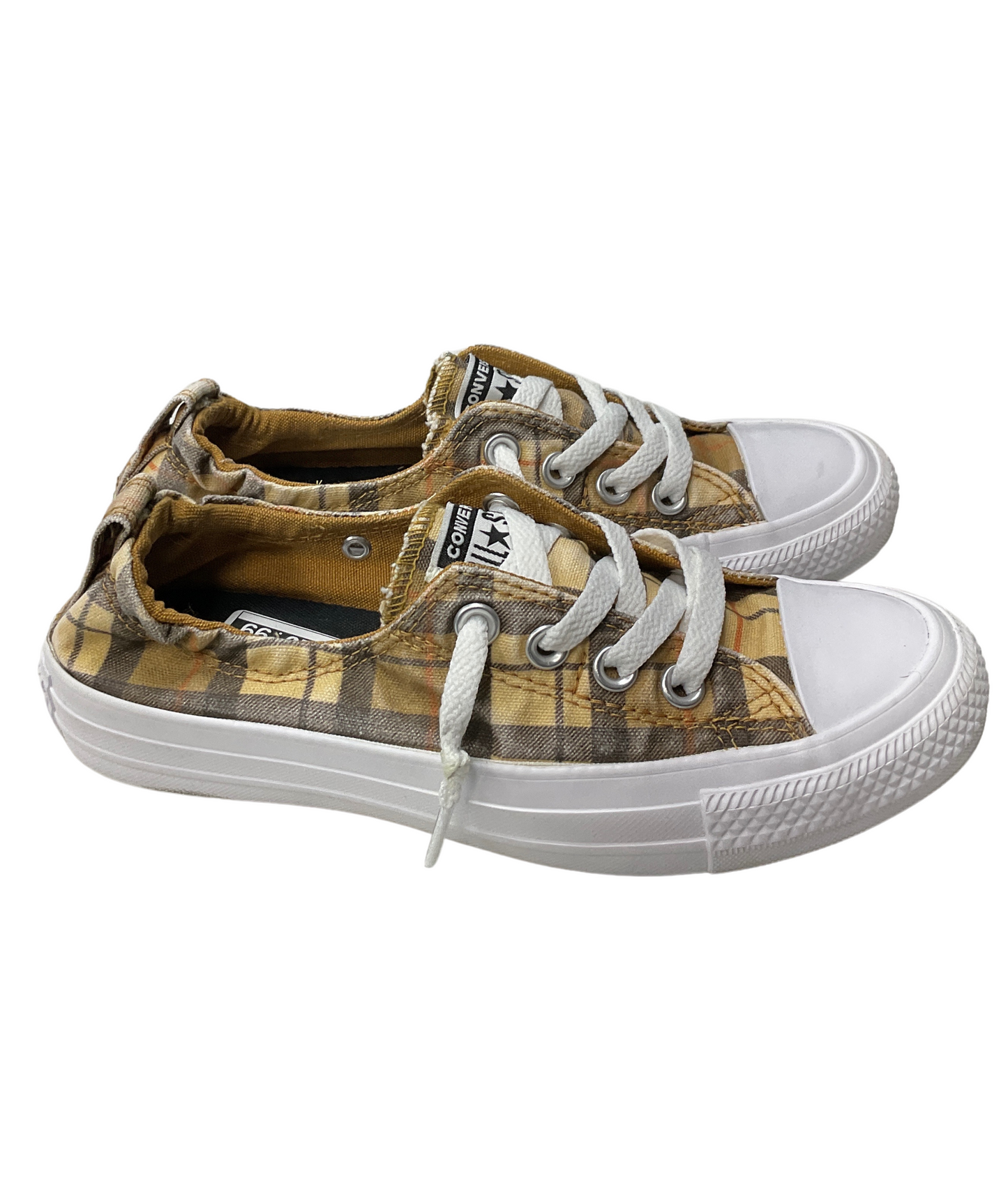 Shoes Sneakers By Converse In Plaid Pattern, Size: 6