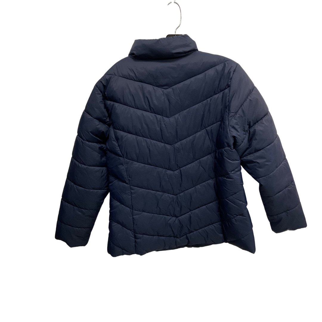 Coat Puffer & Quilted By Time And Tru In Navy, Size: L