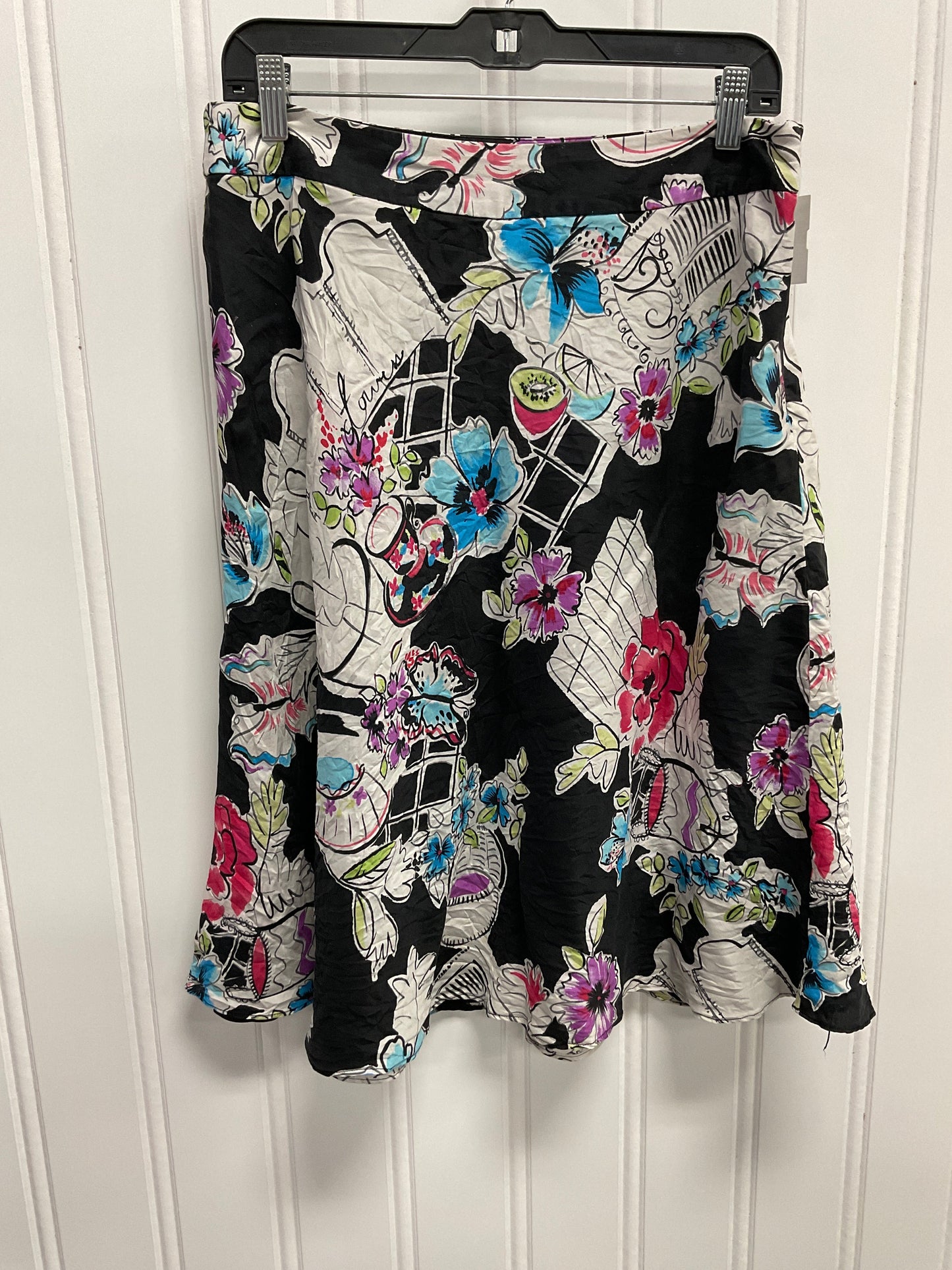 Skirt Midi By Valerie Stevens In Multi-colored, Size: 12