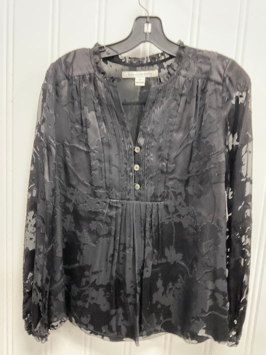 Top Long Sleeve Designer By Diane Von Furstenberg In Black, Size: S