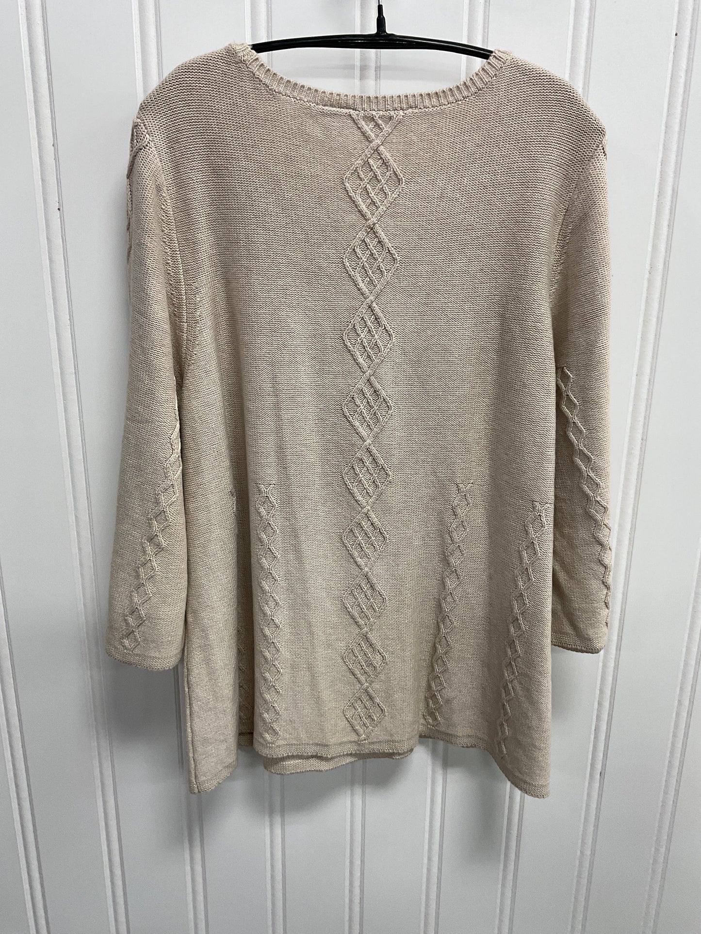 Sweater By Soft Surroundings In Tan, Size: 2x