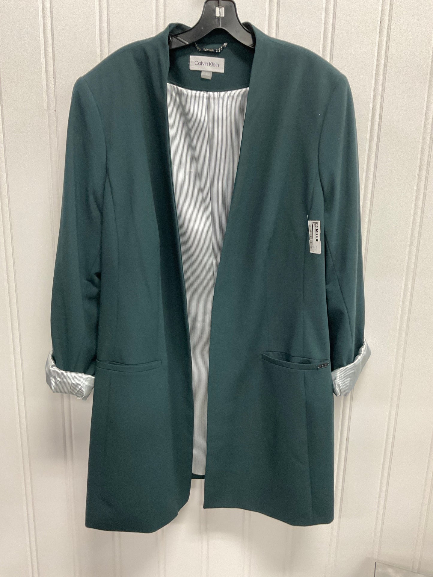 Blazer By Calvin Klein In Green, Size: Xxl