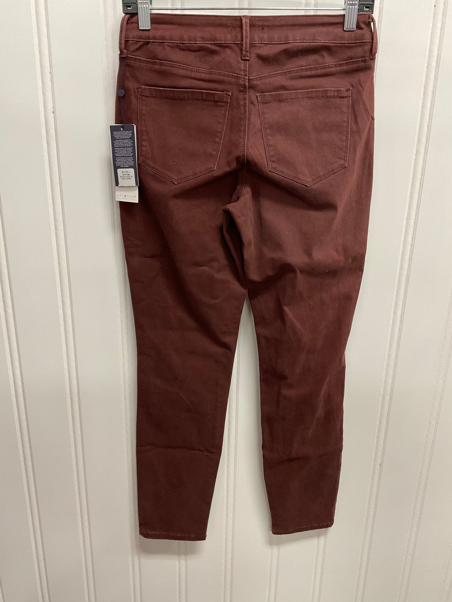 Jeans Designer By Not Your Daughters Jeans In Maroon, Size: Xxs