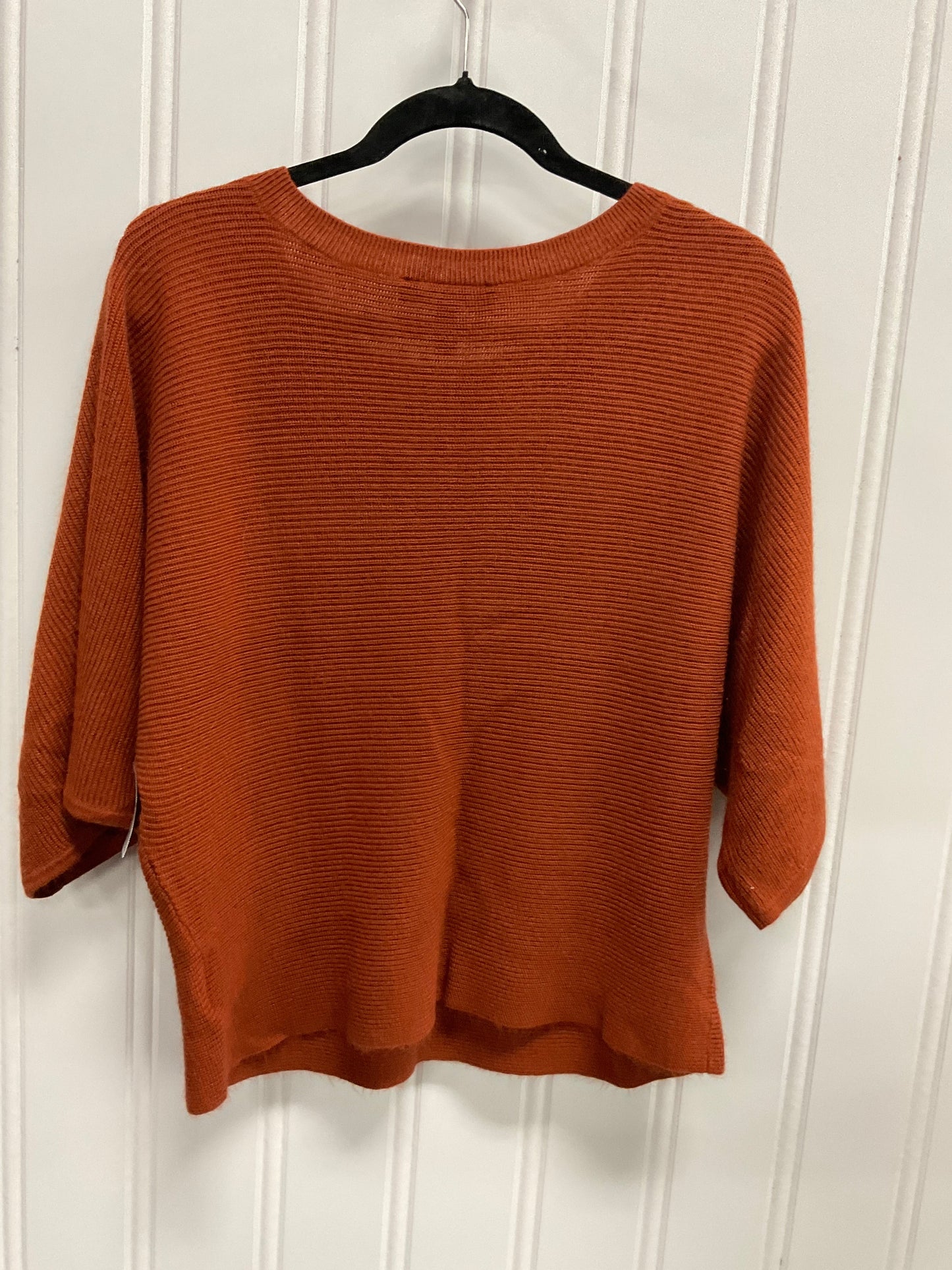 Sweater Short Sleeve By Ellen Tracy In Tan, Size: S