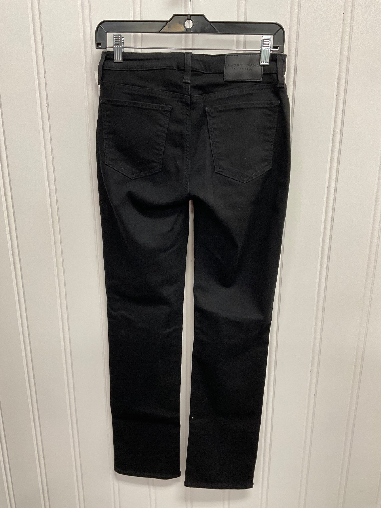 Jeans Straight By Lucky Brand In Black, Size: 6