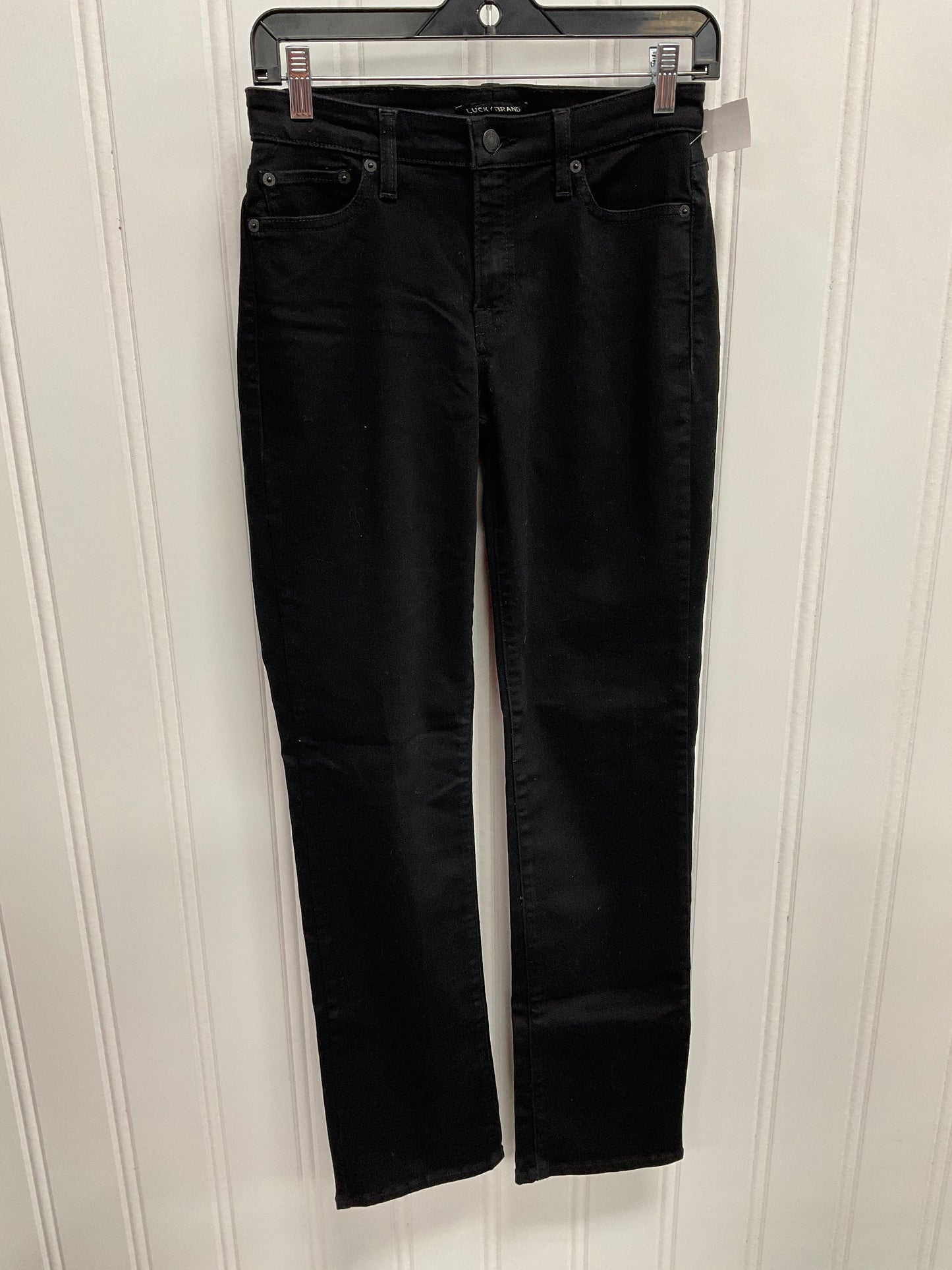 Jeans Straight By Lucky Brand In Black, Size: 6