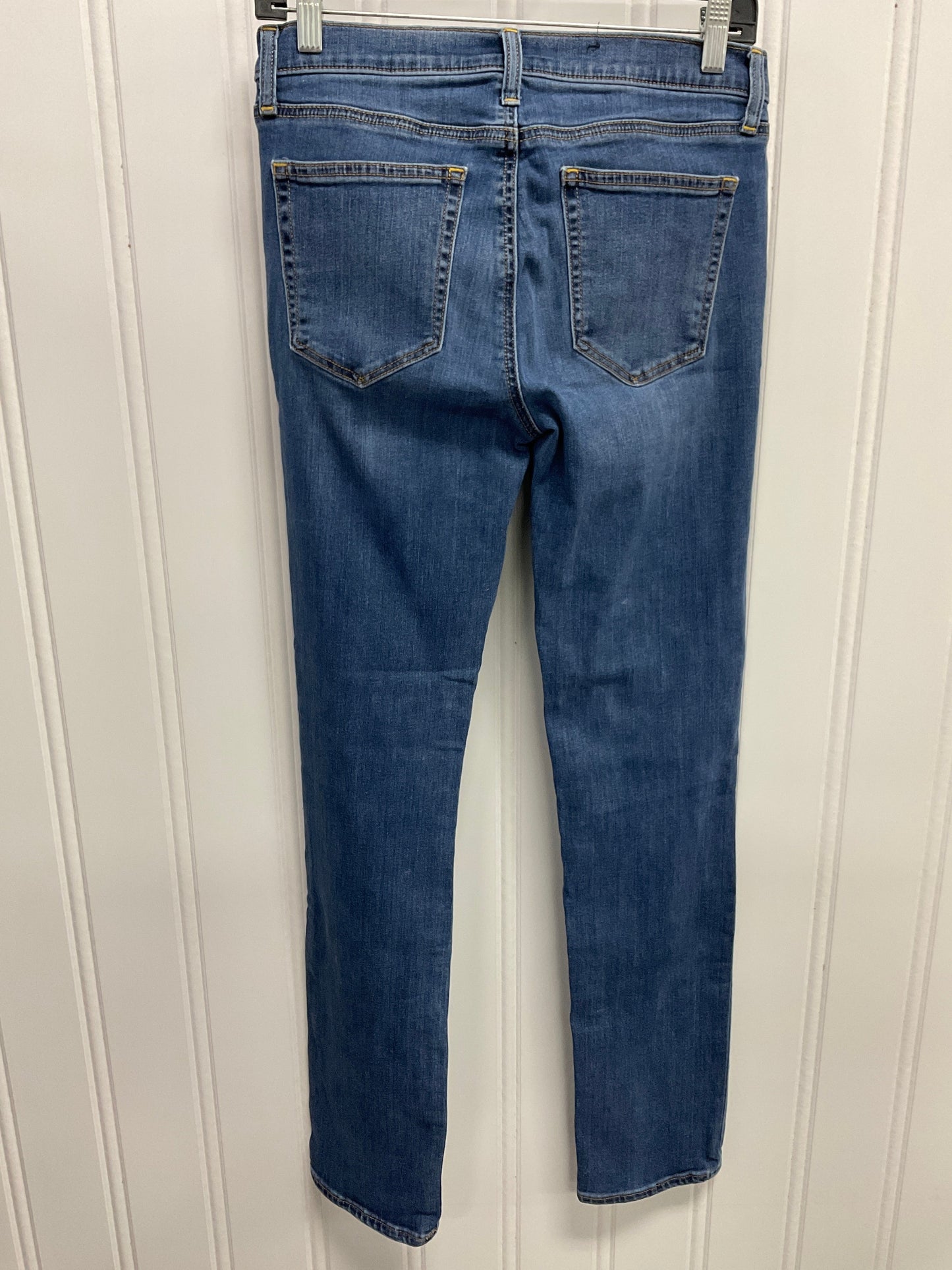 Jeans Straight By Gap In Blue Denim, Size: 6l