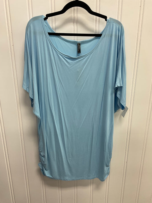 Top Short Sleeve Basic By Cmc In Blue, Size: 4x