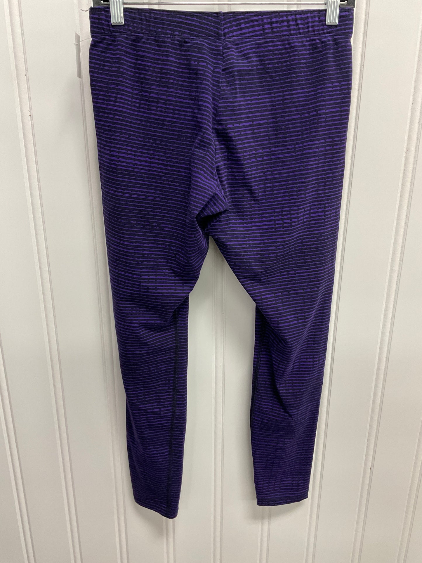 Athletic Leggings By Nike Apparel In Purple, Size: L