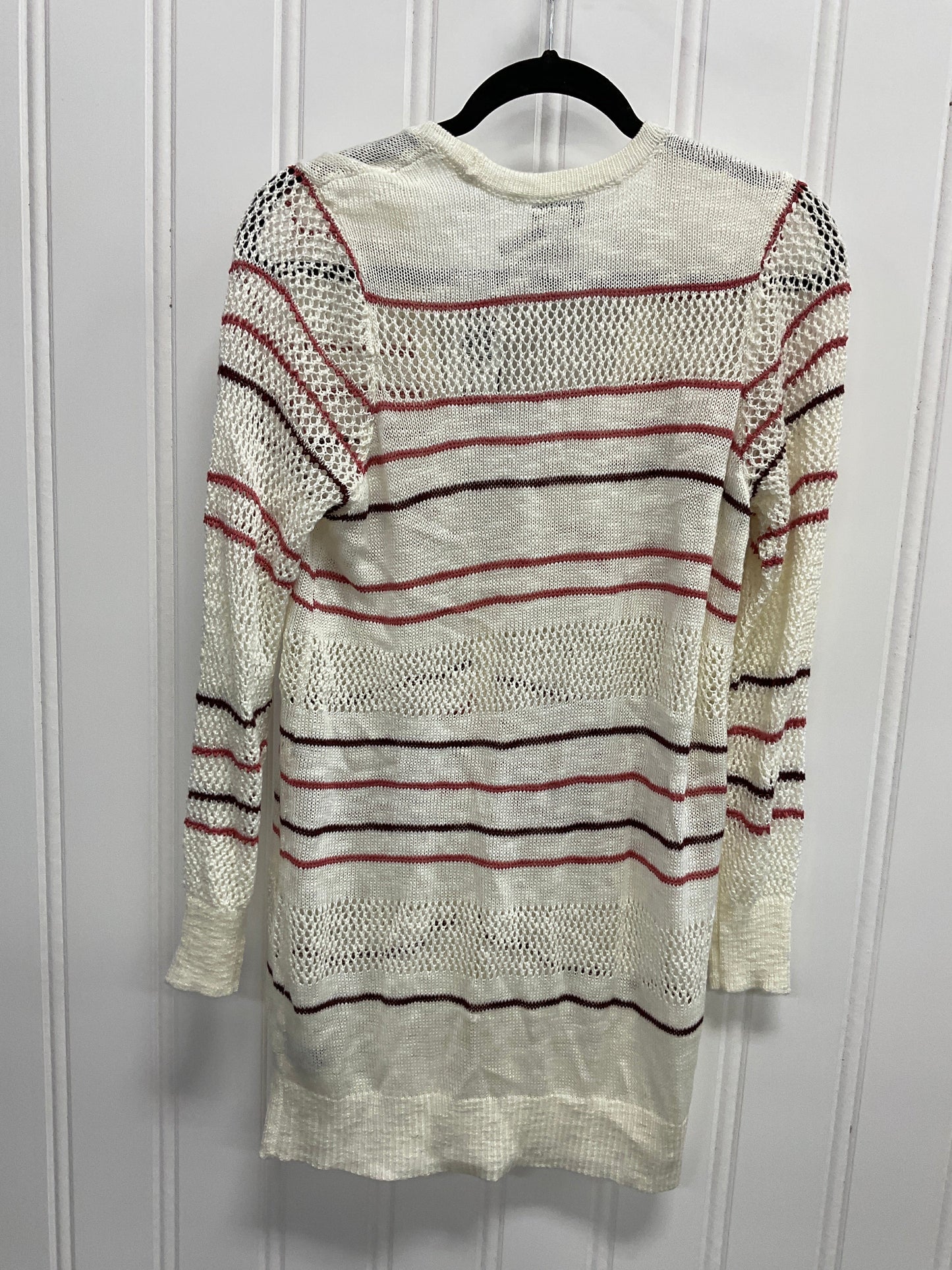 Cardigan By Torrid In Cream & Red, Size: L